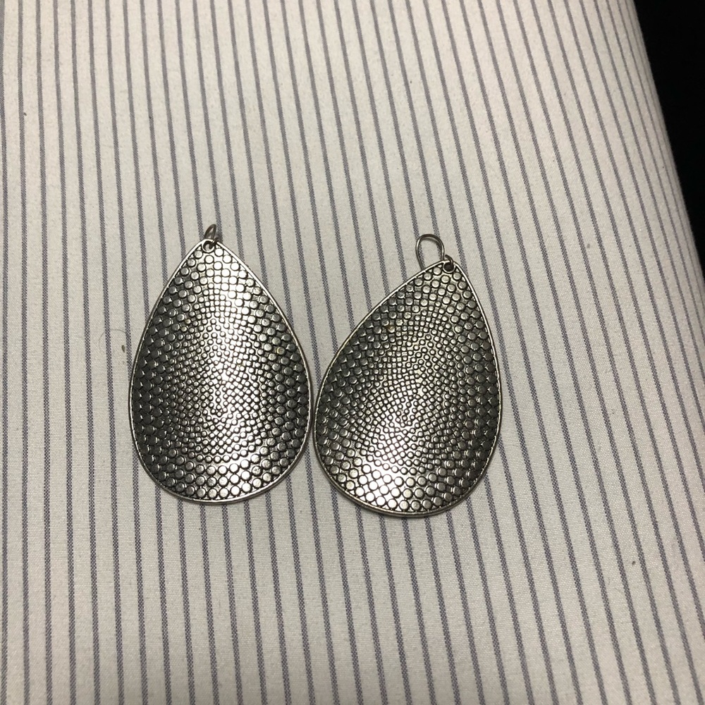 Silver earrings